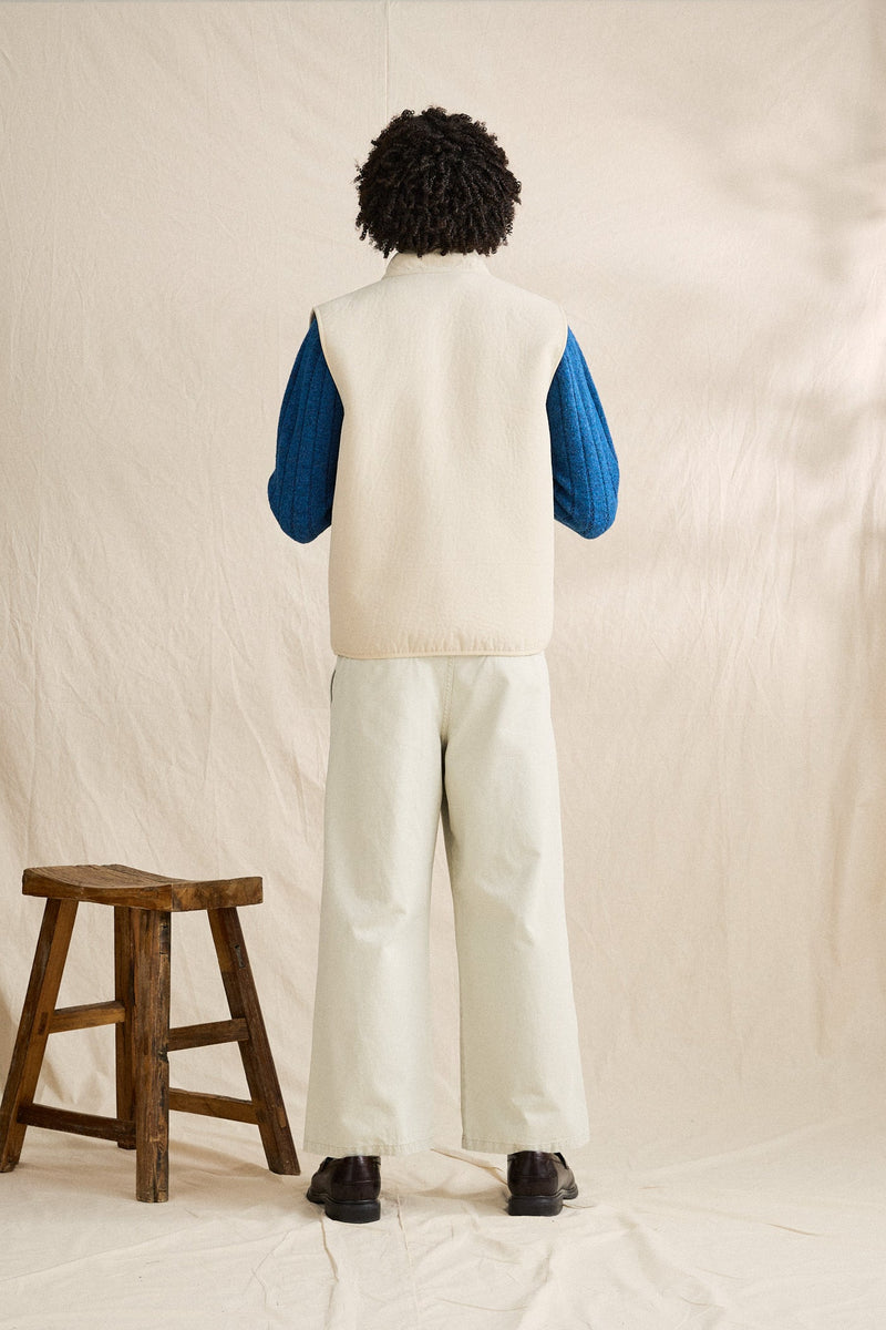 Woods Canvas Vest Off White