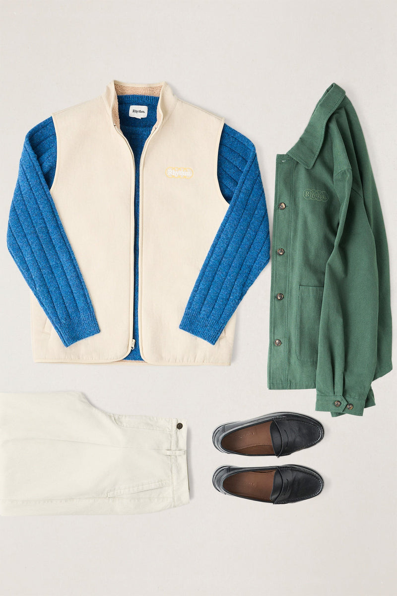 Woods Canvas Vest Off White