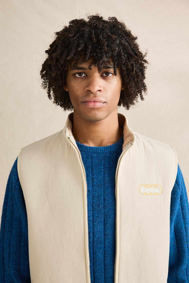 Woods Canvas Vest Off White