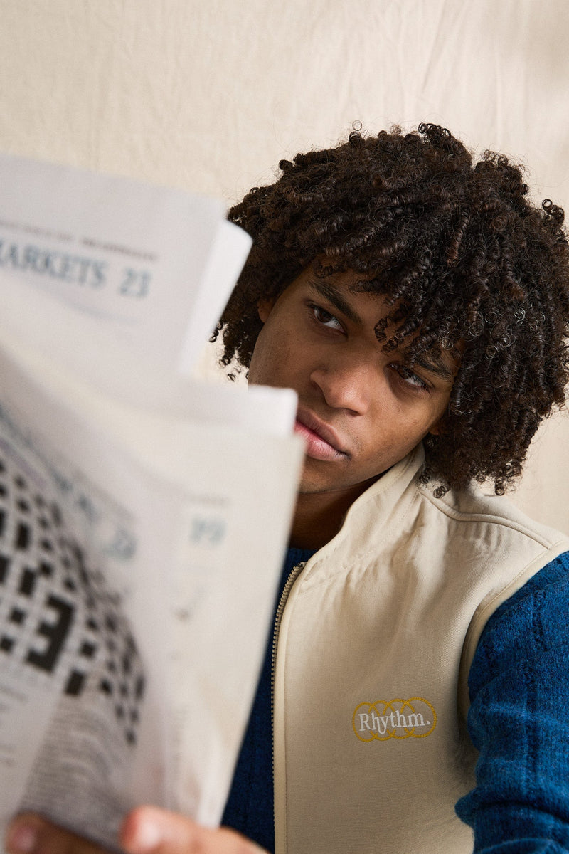 Woods Canvas Vest Off White