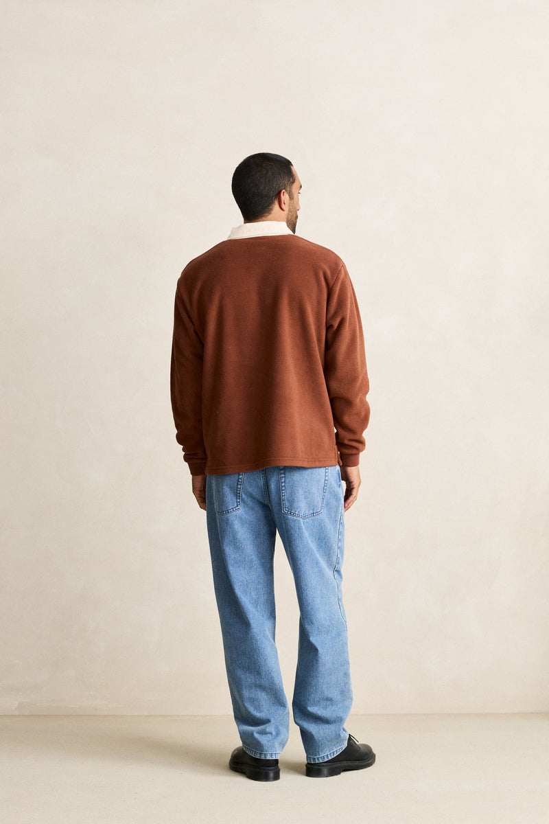 Chasm Polo Fleece Baked Clay