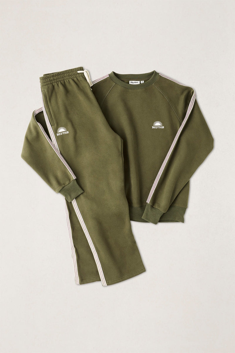 Tape Track Pullover  Olive
