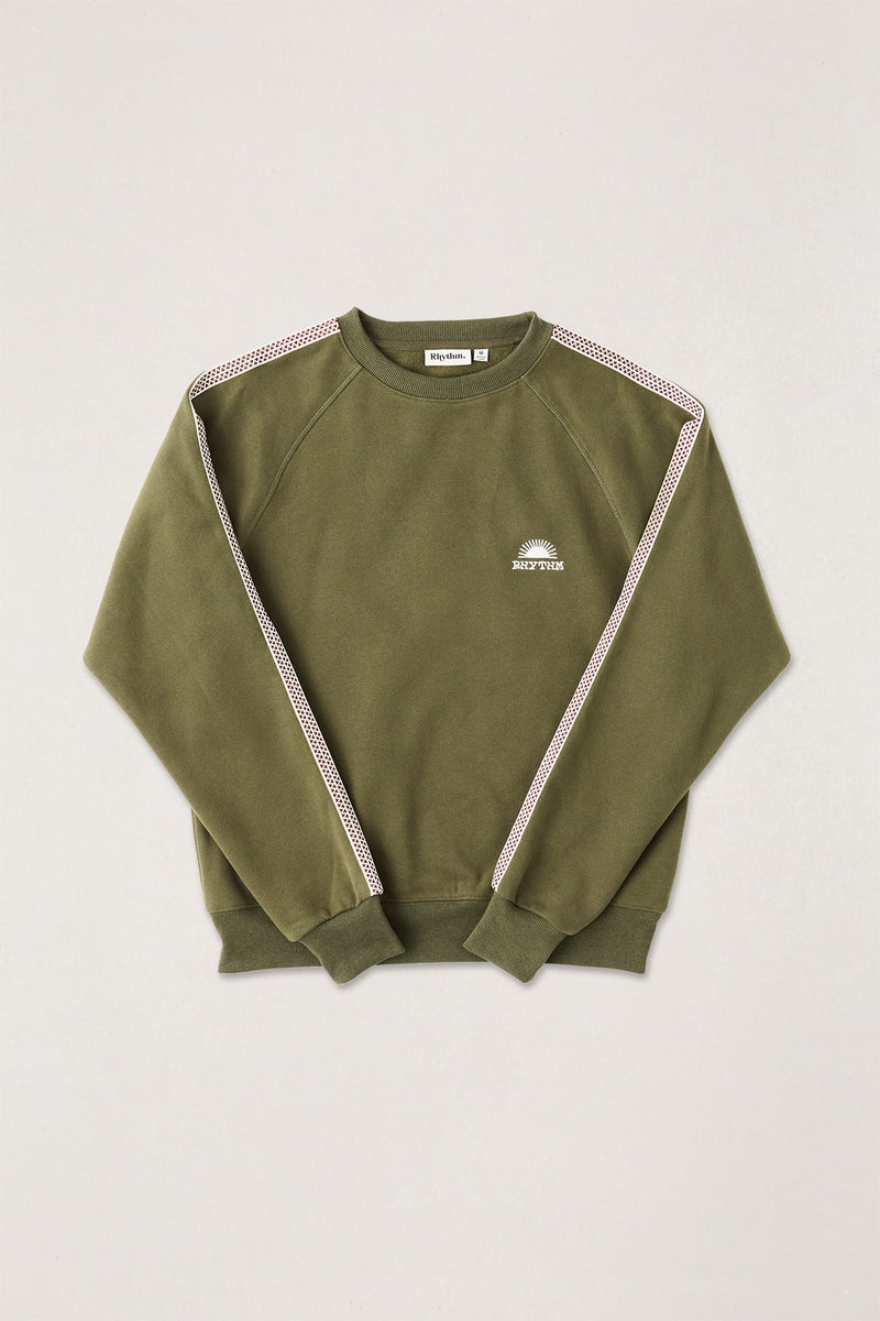 Tape Track Pullover  Olive