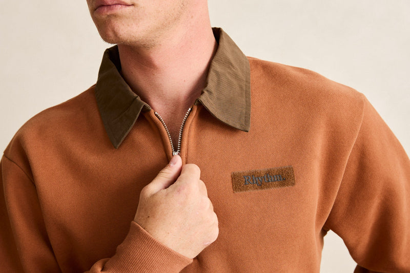 Sutton Quarter Zip Fleece Caramel