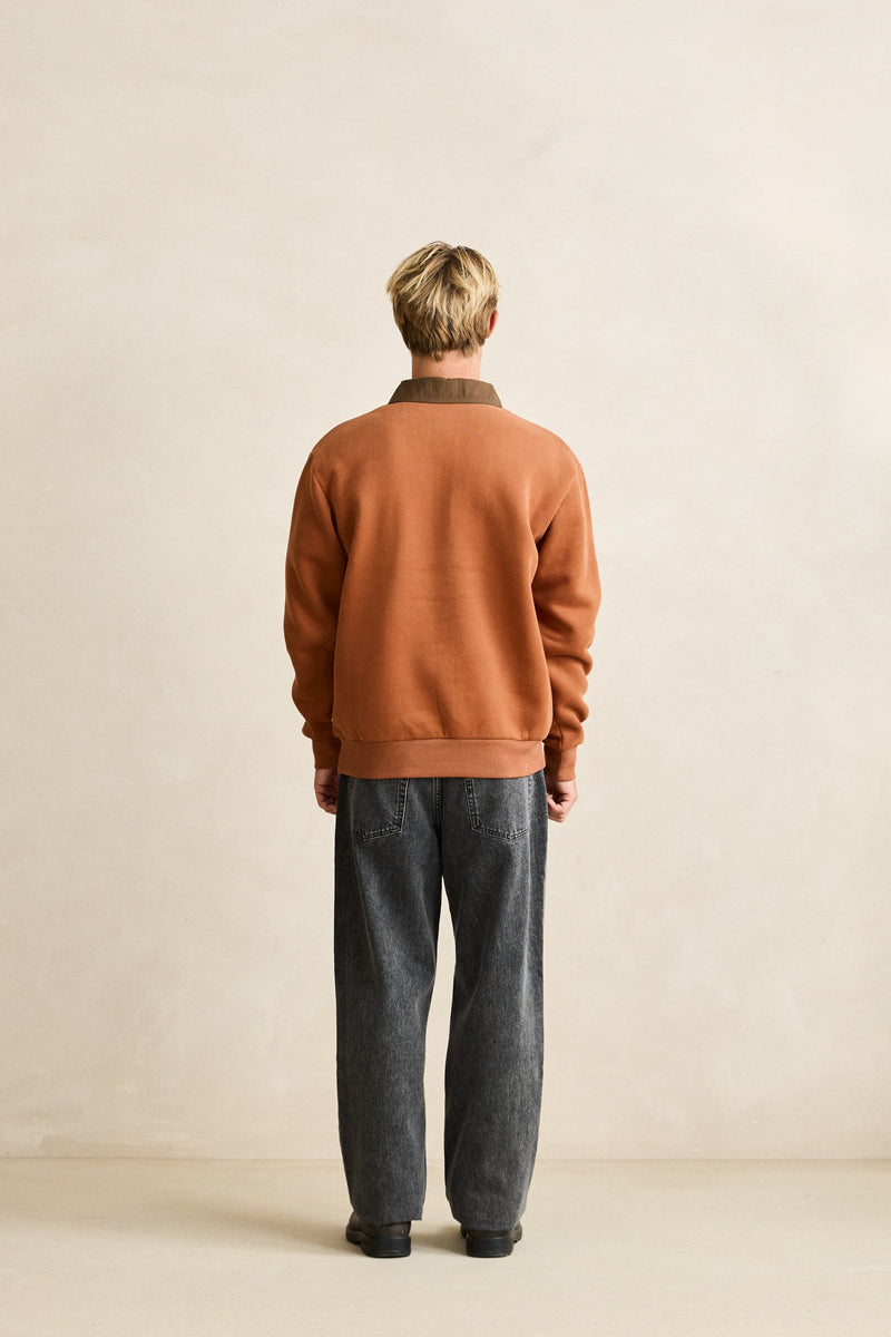 Sutton Quarter Zip Fleece Caramel