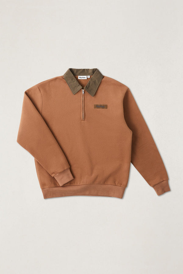 Sutton Quarter Zip Fleece Caramel