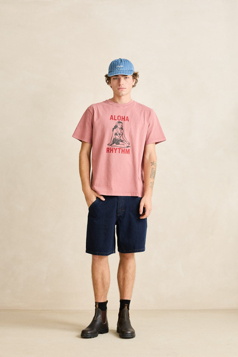 Essential Pin Stripe Denim Cap Washed Indigo