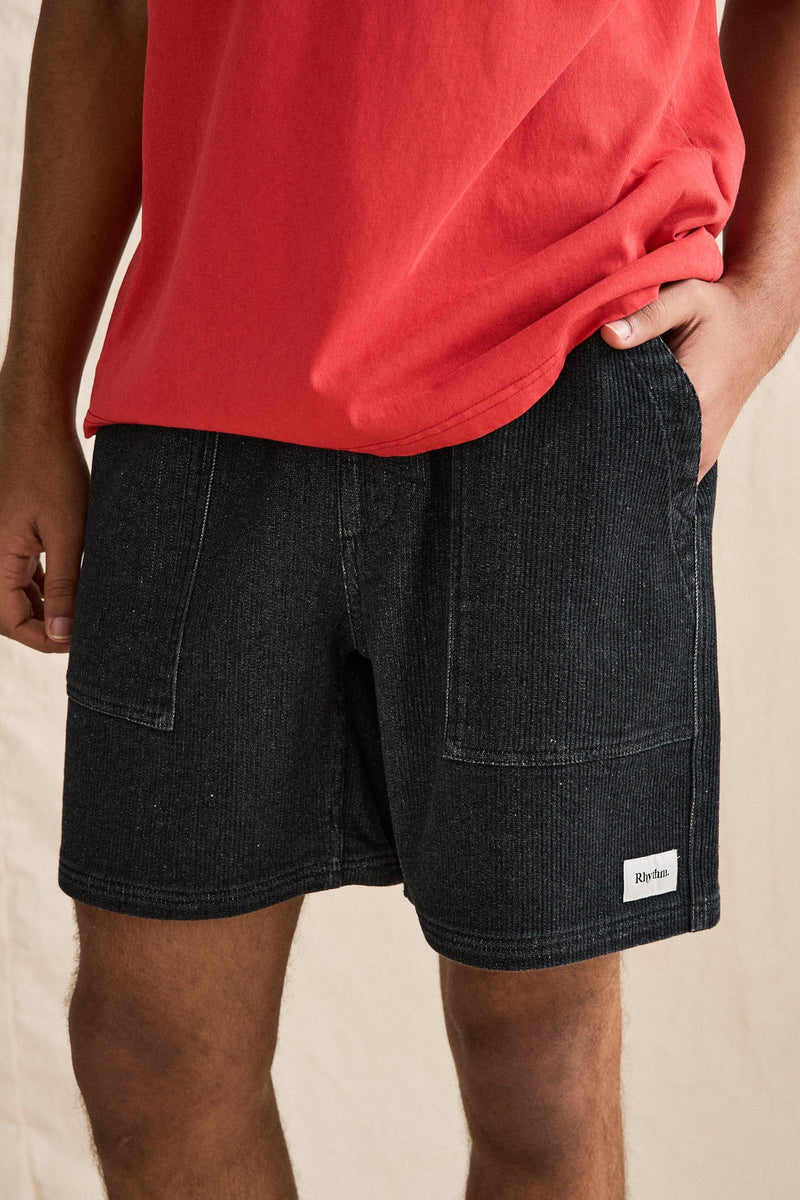 Textured Wale Jam Black