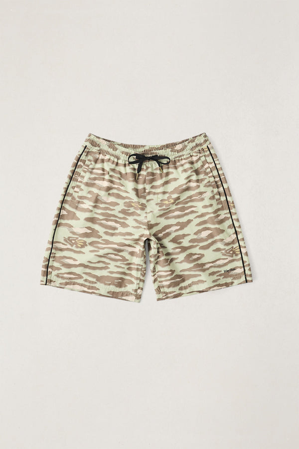 Leo Camo Beach Short Sage