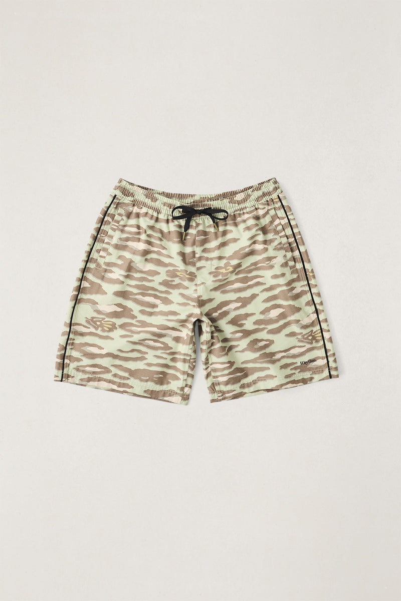 Leo Camo Beach Short Sage