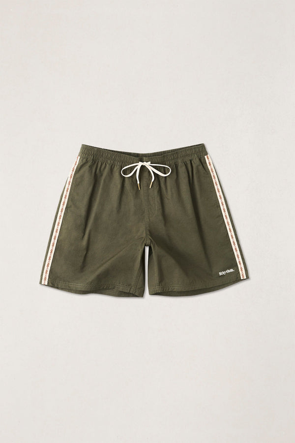 Woven Tape Beach Short Olive