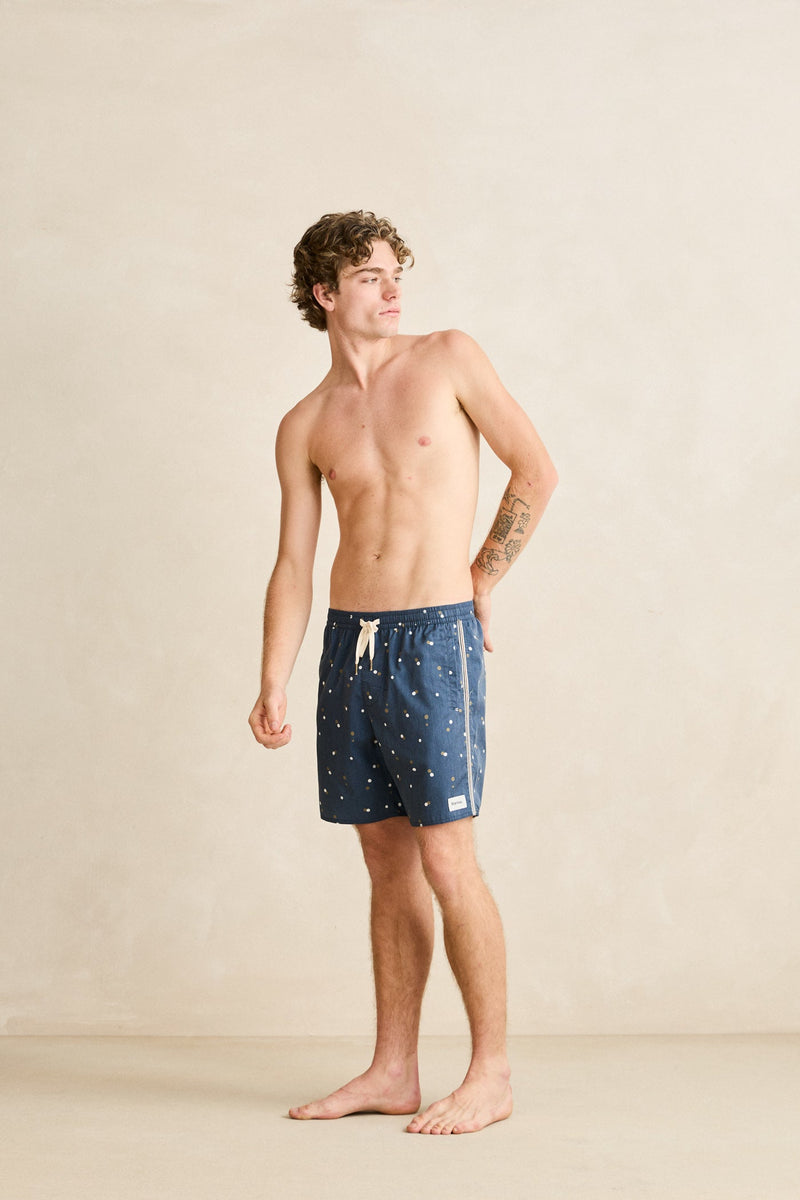 Heritage Focus Dot Beach Short Navy