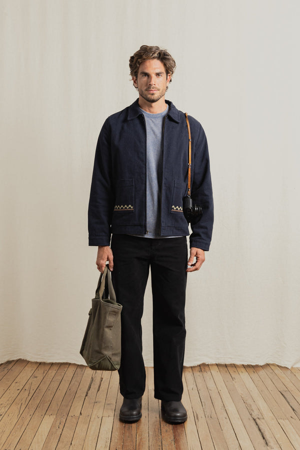 Arugam Twill Jacket Midnight Navy