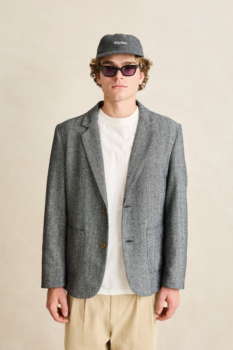 Herringbone Blazer Granite