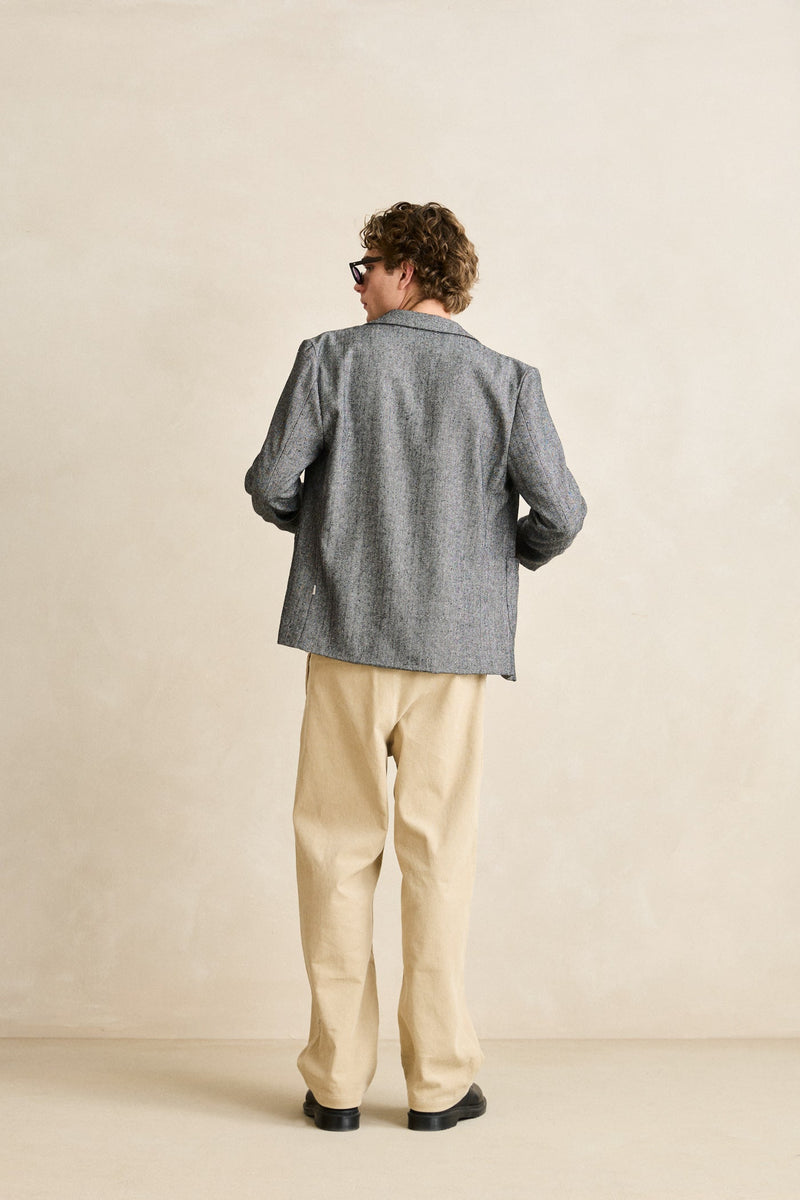Herringbone Blazer Granite