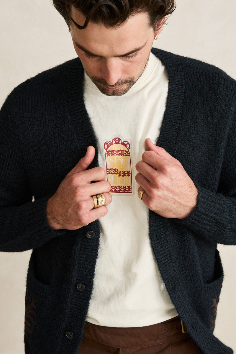Heritage Bloom Cardigan Midnight