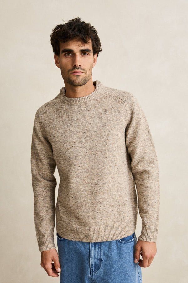 Scramble Crew Knit Natural