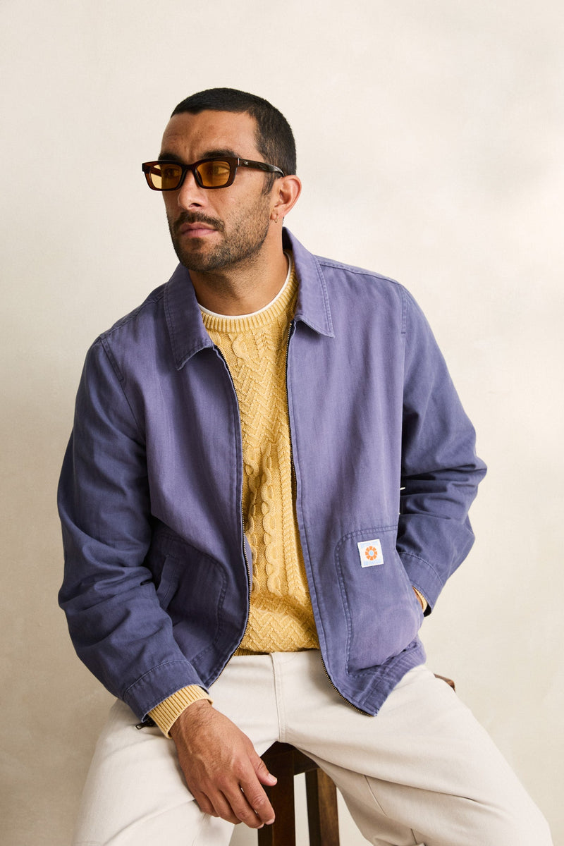 Patchwork Salt Wash Knit Cornsilk