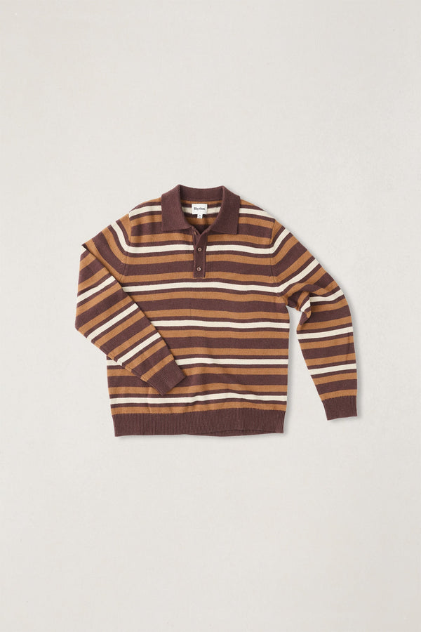 Striped Rugby Sweater Oak