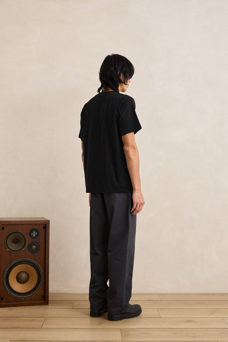 Straight Cut Slacks Charcoal