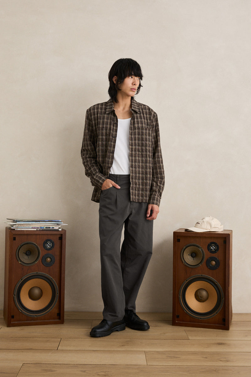 Warped Straight Cut Pant Grey