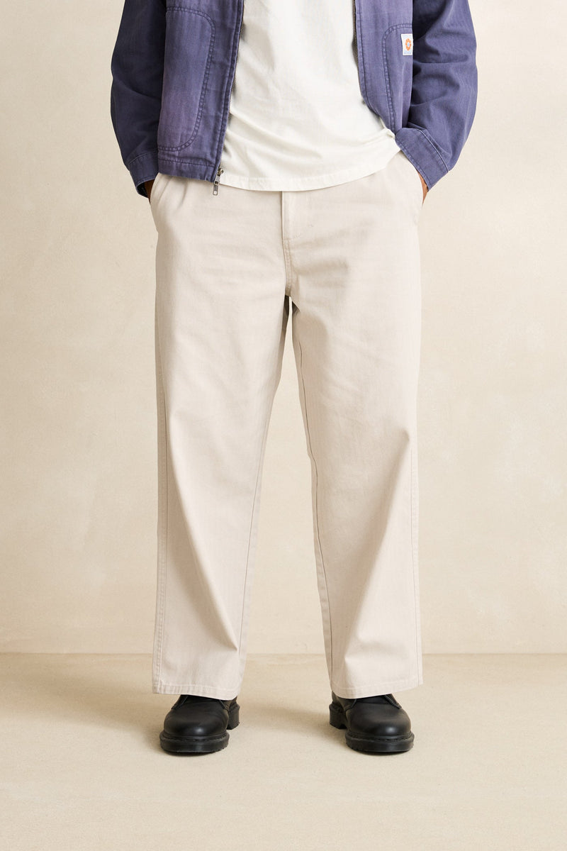Relaxed Herringbone Pant Sand
