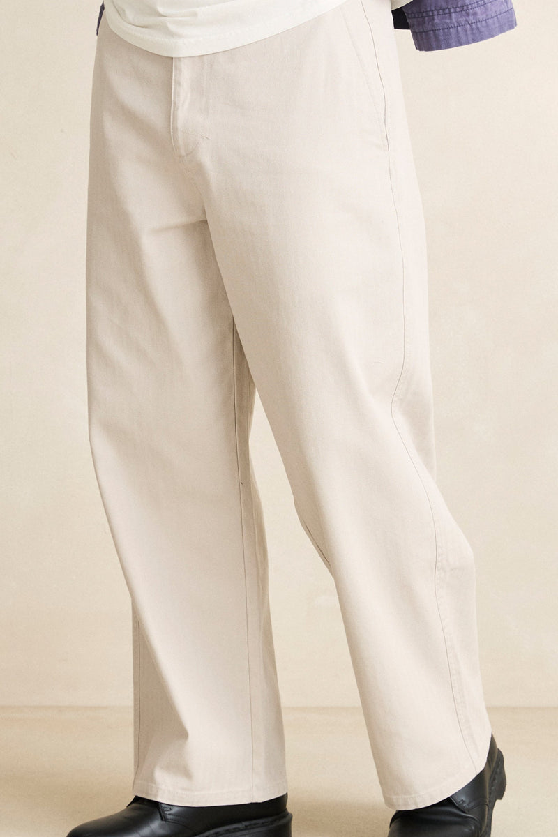Relaxed Herringbone Pant Sand
