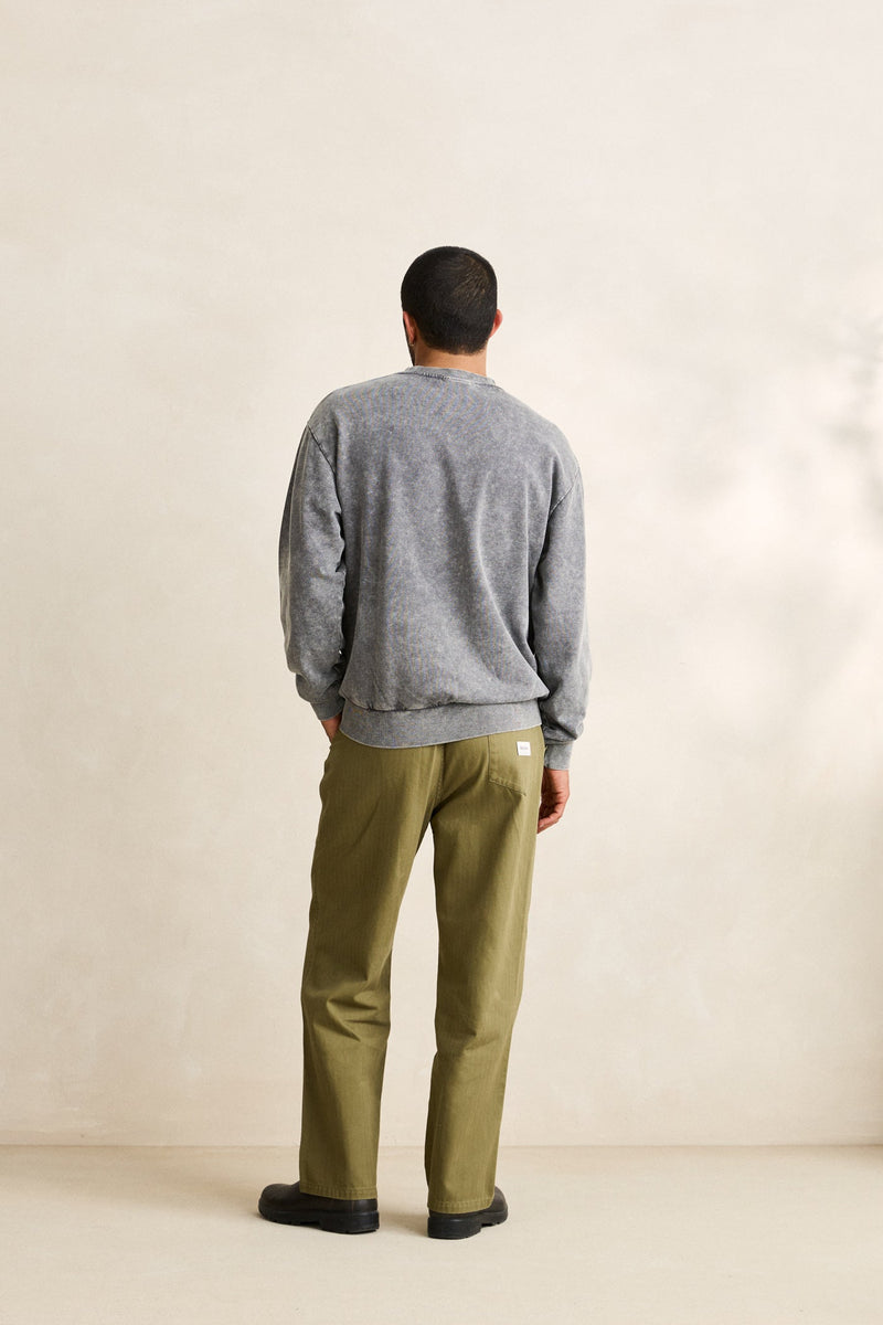 Essential Herringbone Jam Pant Olive