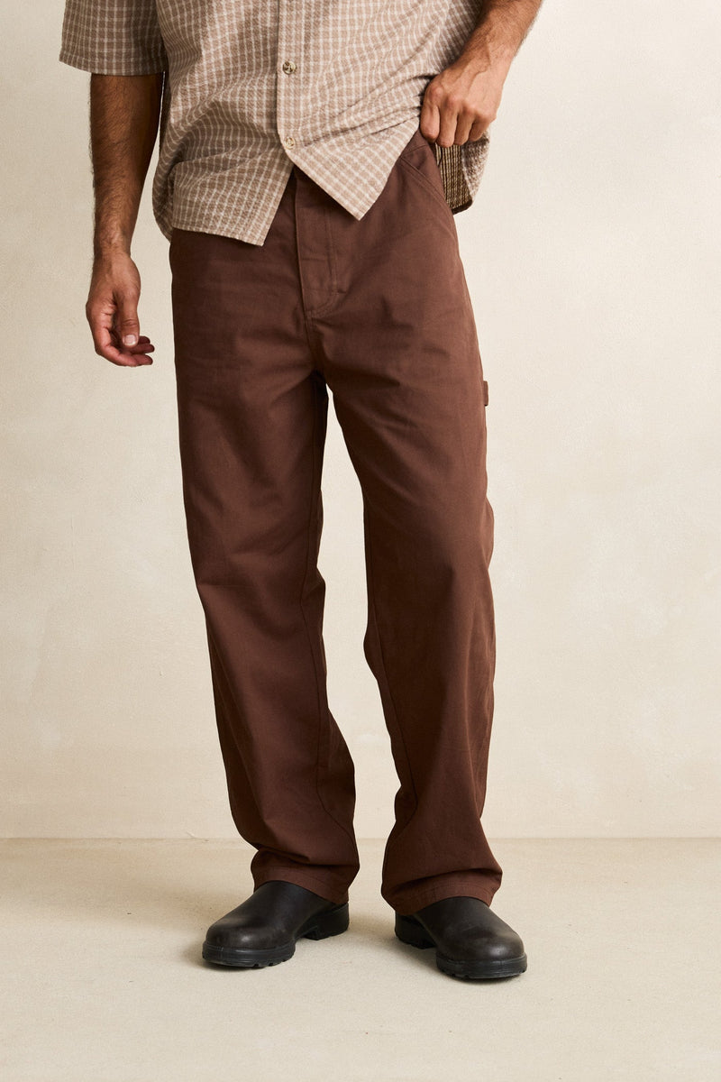 Twill Carpenter Pant Brown