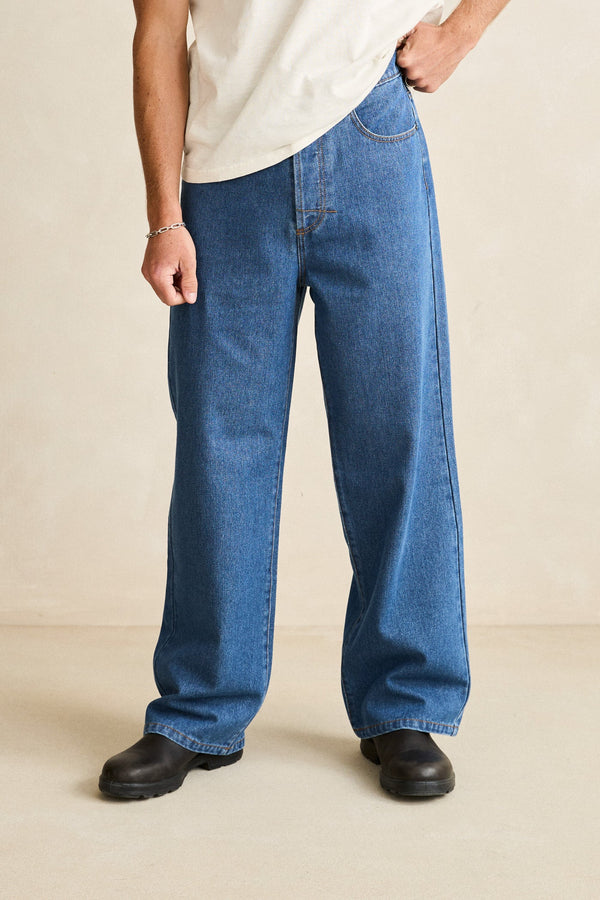 Essential Straight Leg Denim Jean Blue