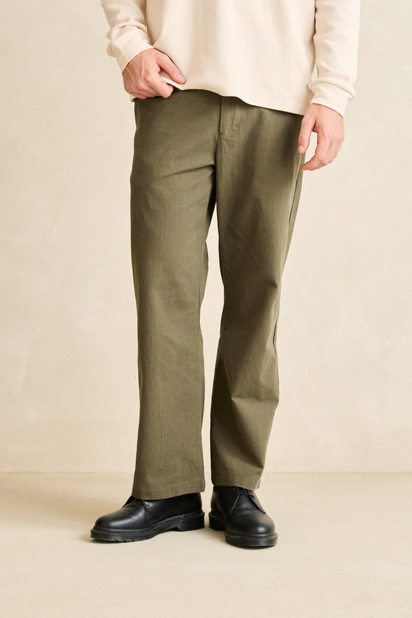 Monterey Slub Trouser Olive