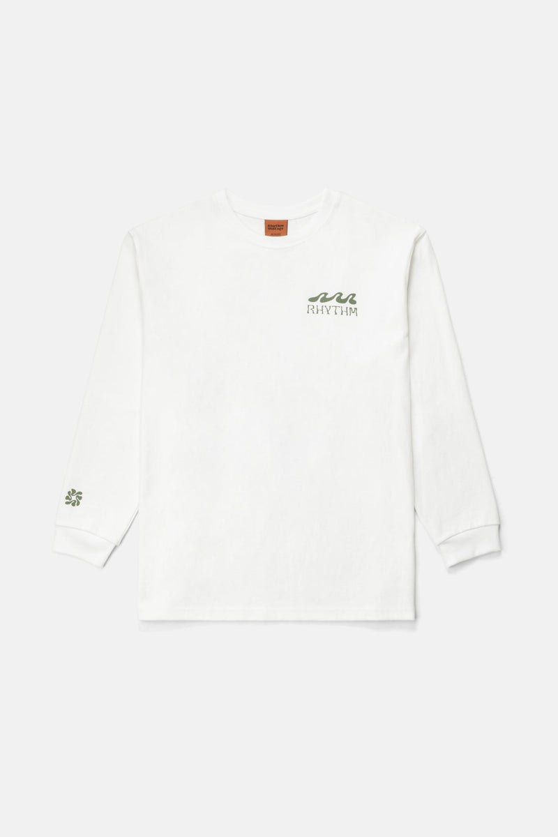 Grange Loose Fit Ls T-Shirt Ecru