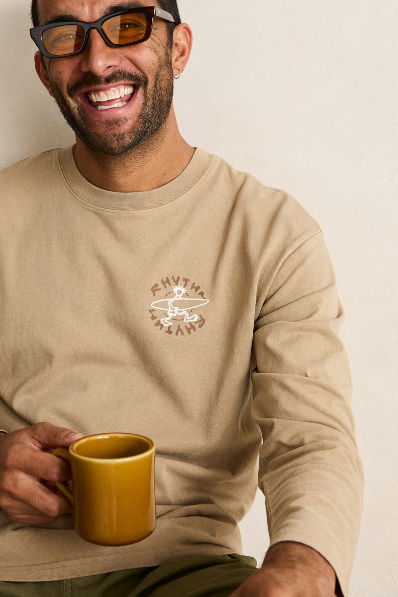 Jaunt Vintage Ls T-Shirt Macadamia