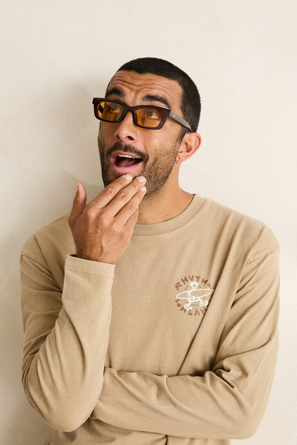 Jaunt Vintage Ls T-Shirt Macadamia