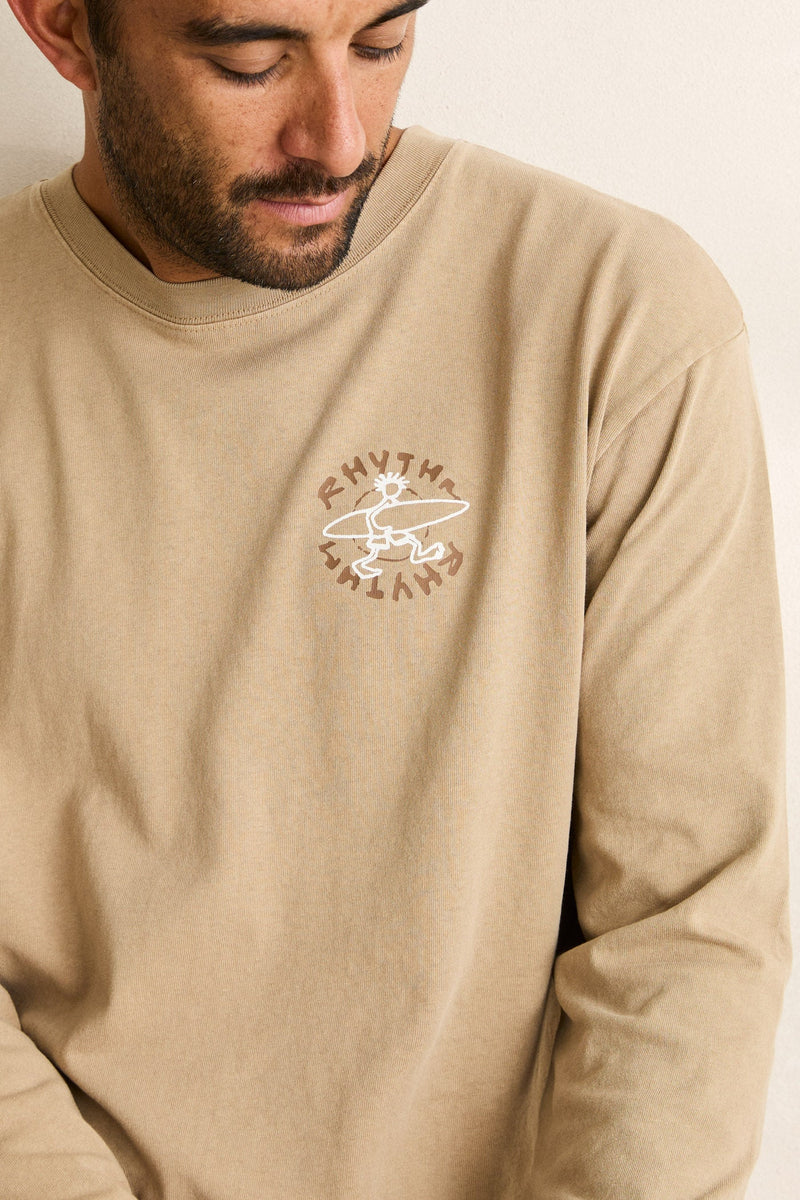 Jaunt Vintage Ls T-Shirt Macadamia