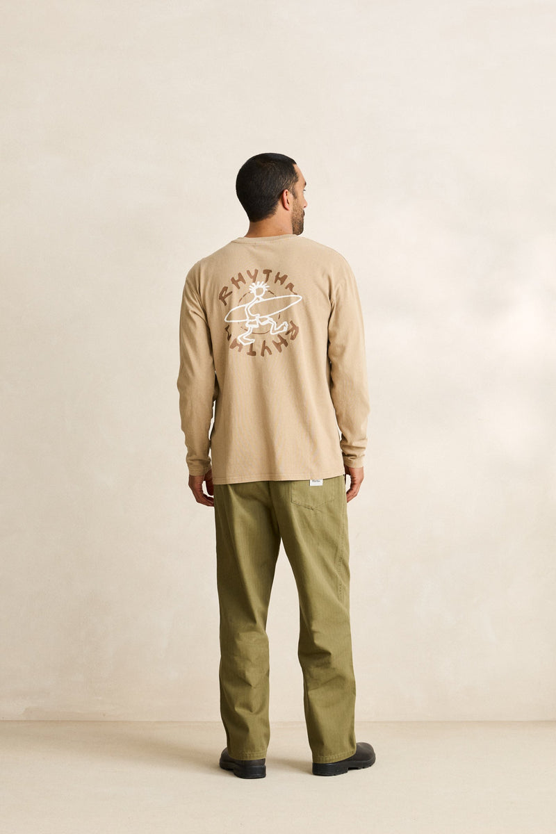 Jaunt Vintage Ls T-Shirt Macadamia