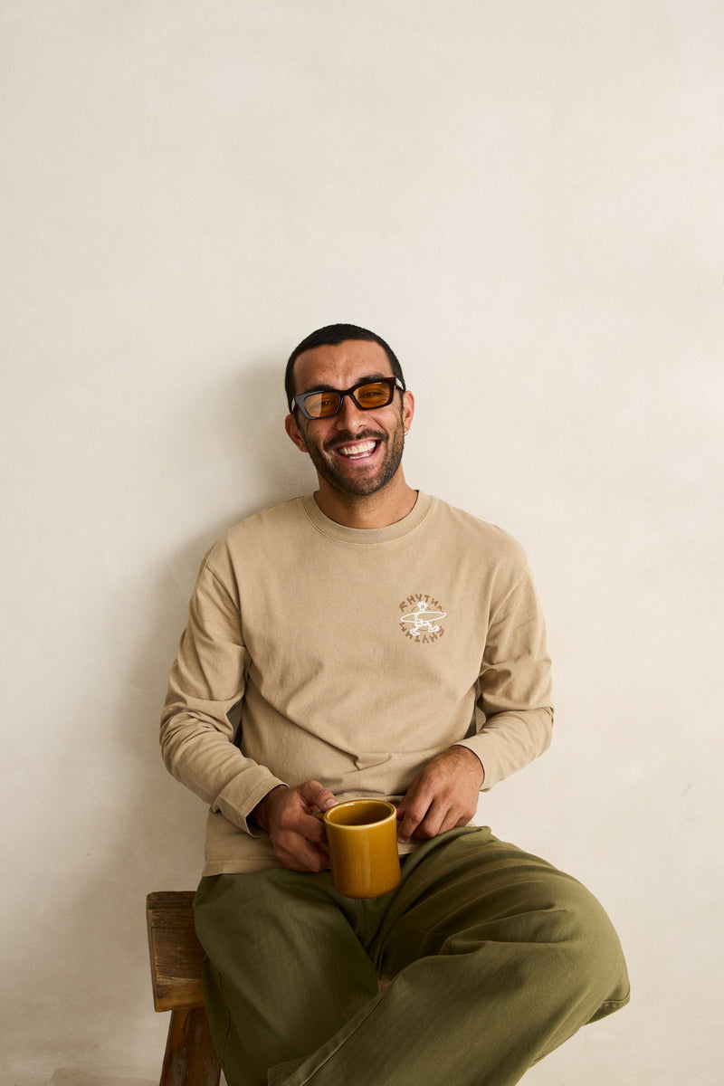 Jaunt Vintage Ls T-Shirt Macadamia