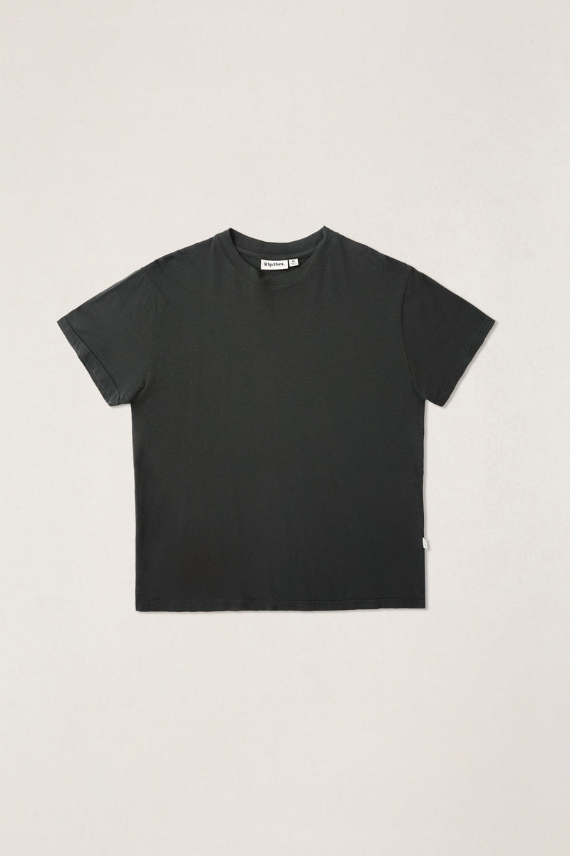 Essential Slub Band Ss T-Shirt Vintage Black