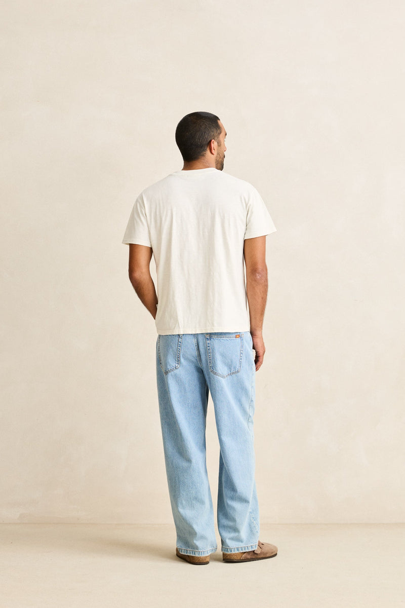 Essential Slub Band Ss T-Shirt Natural