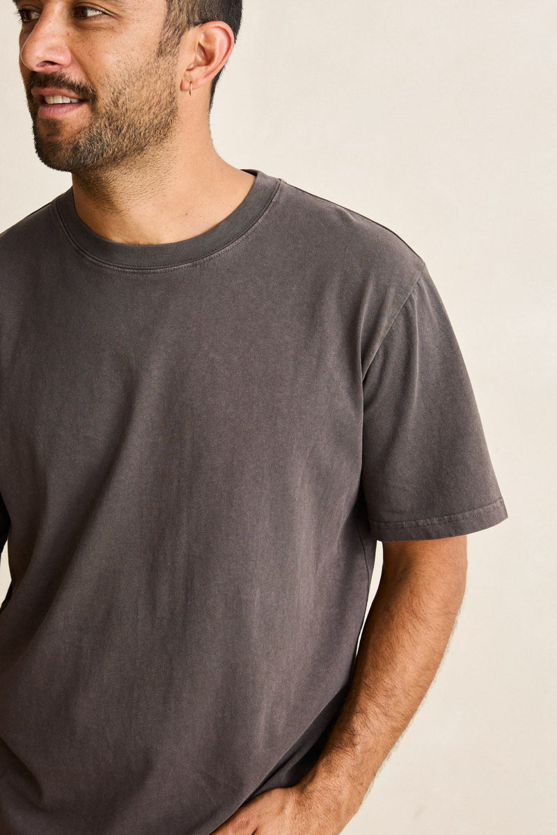 Essential Heavyweight Ss T-Shirt Vintage Black