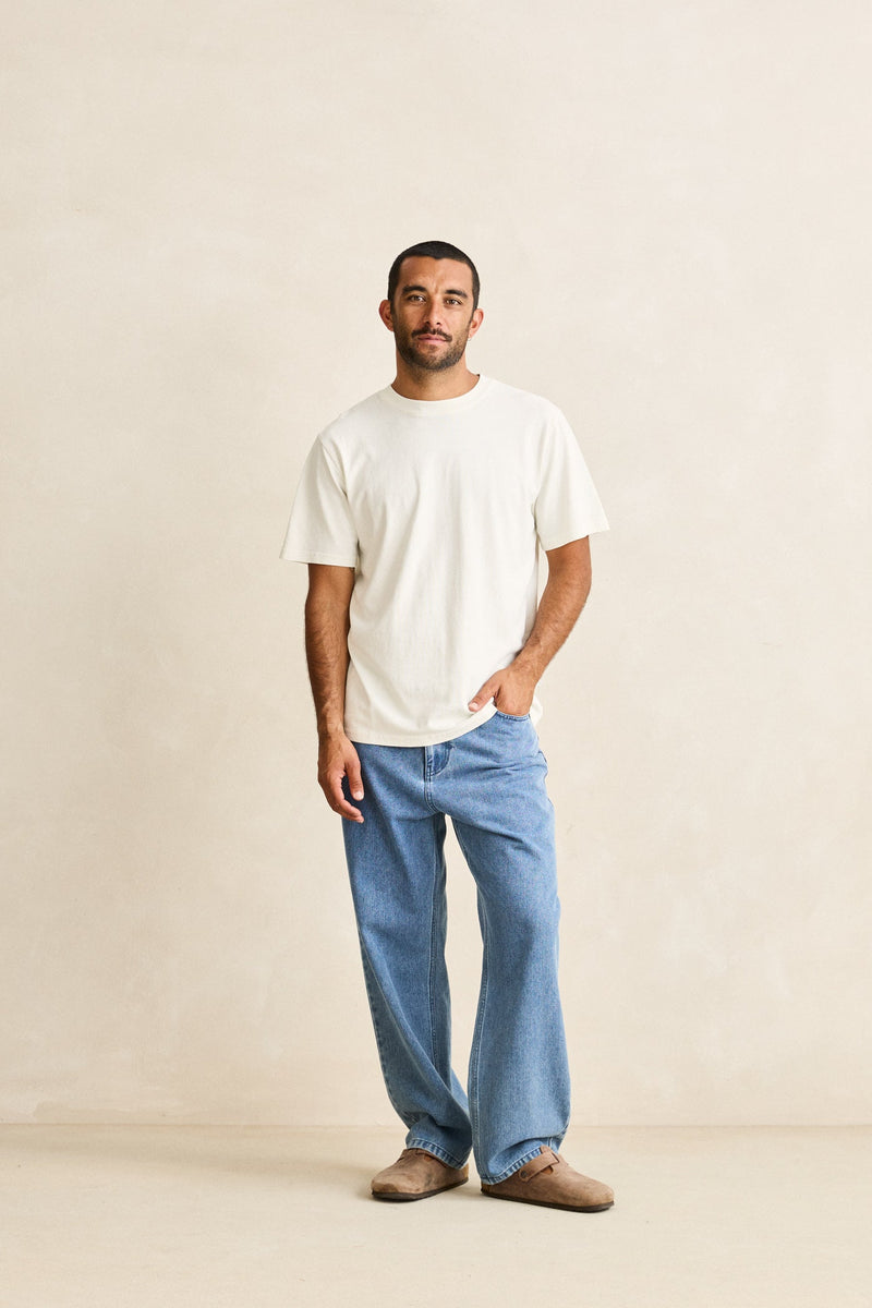 Essential Heavyweight Ss T-Shirt Natural