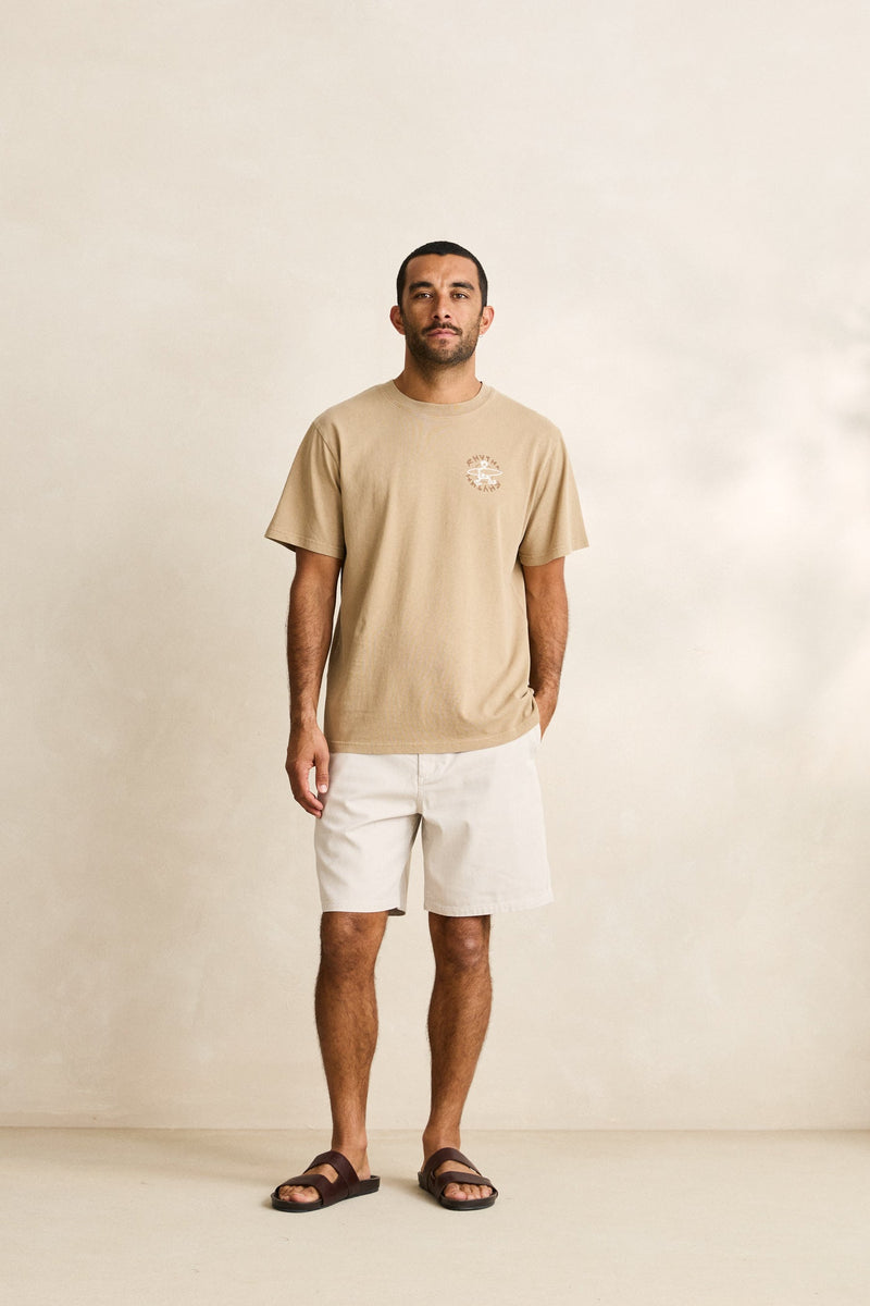 Relaxed Herringbone Short Sand