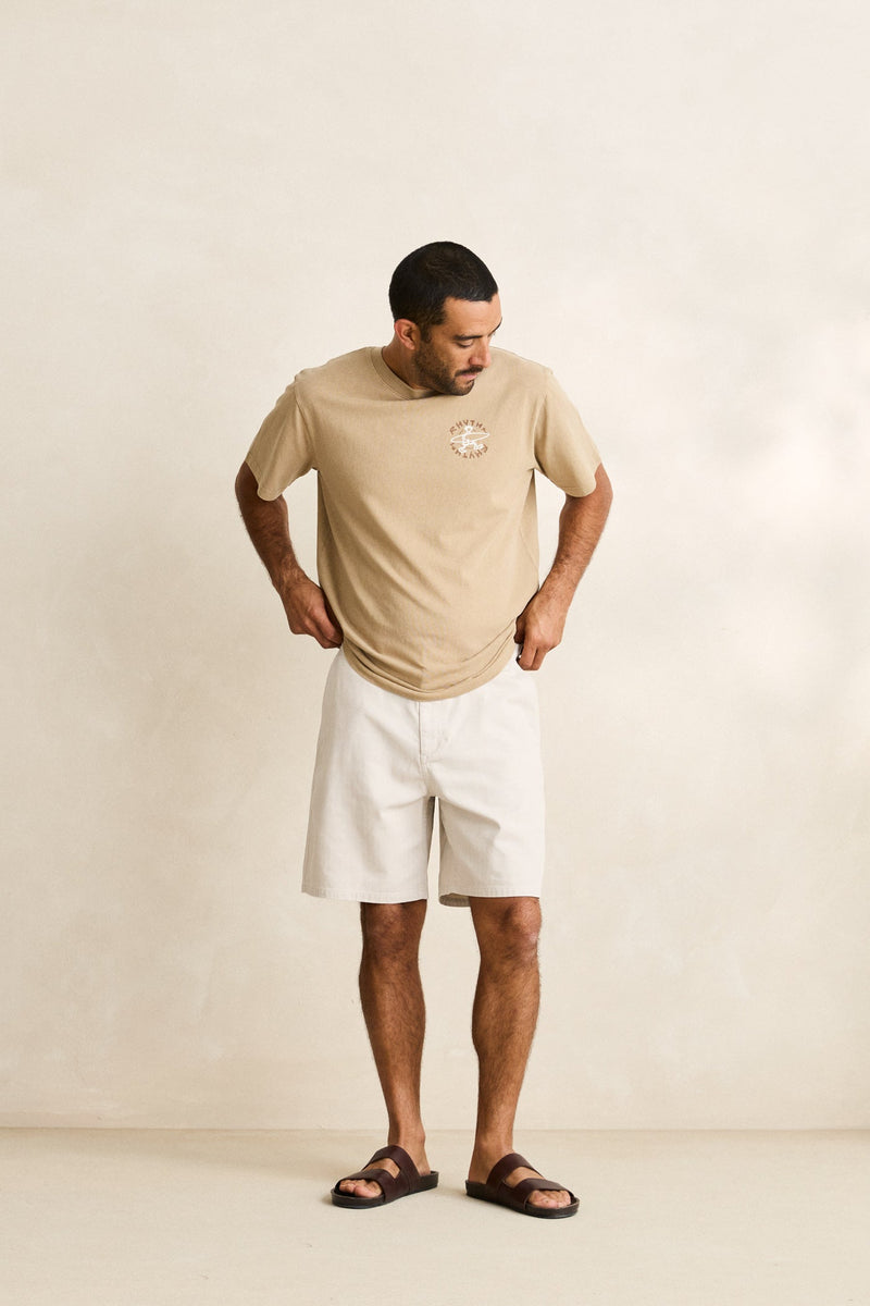 Relaxed Herringbone Short Sand