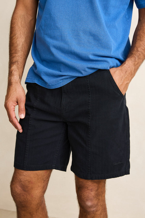 Haight Herringbone Short Vintage Black