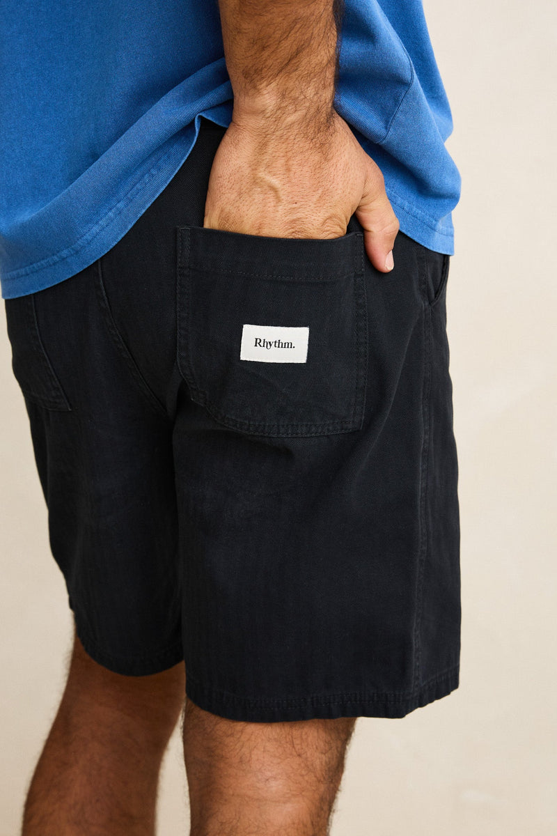 Haight Herringbone Short Vintage Black