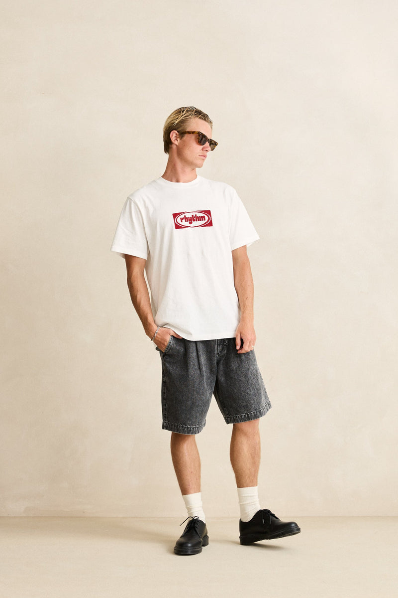 Double Pleated Short Charcoal