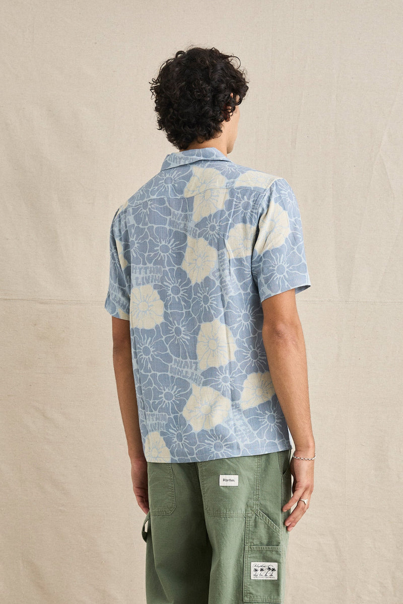 Breeze Ss Shirt Multi Blue