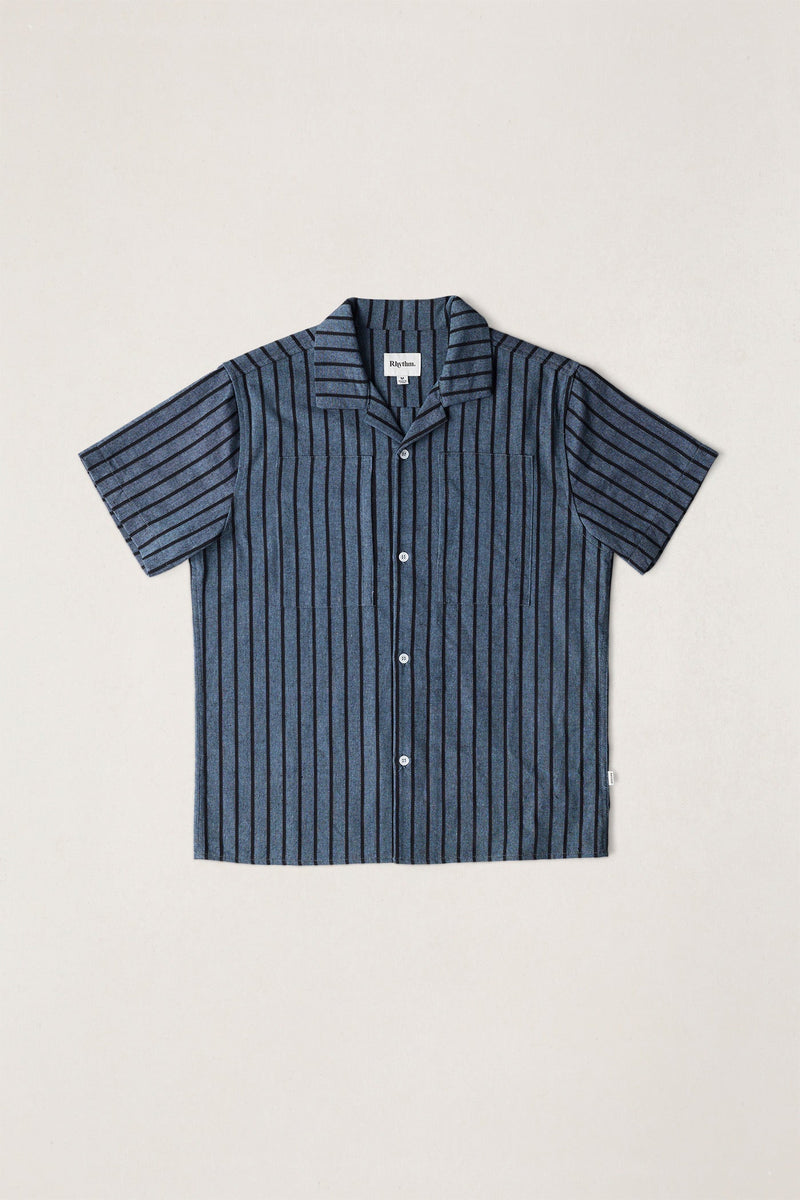 Crux Ss Shirt Indigo Stripe