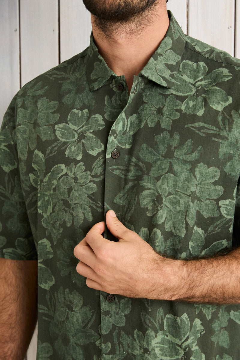 Traverse Ss Shirt Canopy Green
