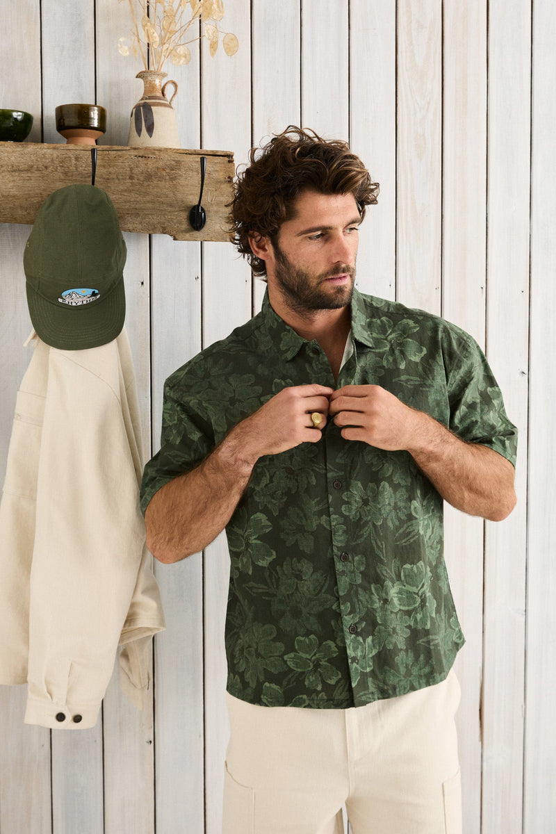 Traverse Ss Shirt Canopy Green